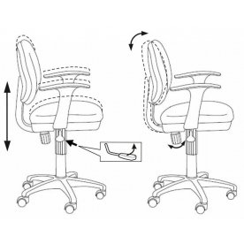 Компьютерное кресло Бюрократ CH-W356AXSN / 15-75 оранжевое