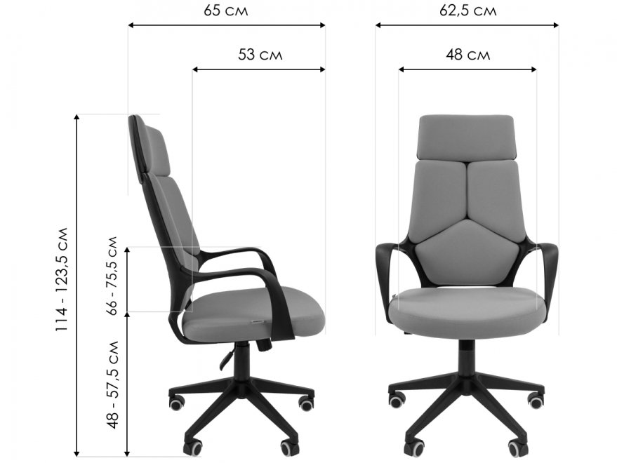 Компьютерное кресло Chairman 525 T02 голубой