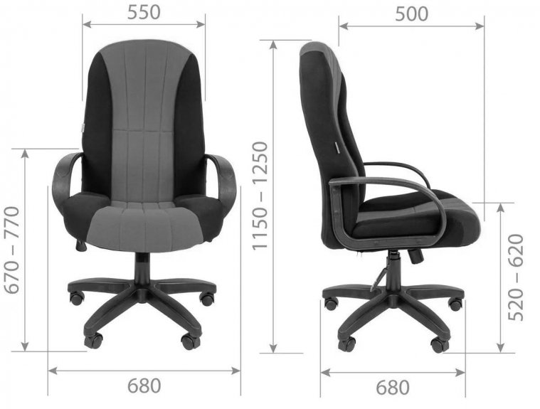 Компьютерное кресло Chairman 685 Т08 черный