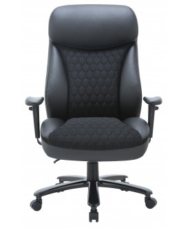 Офисное кресло Chairman CH414 экокожа / ткань черный