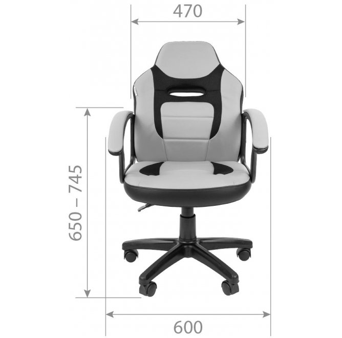 Компьютерное кресло Chairman kids 110 черный / красный