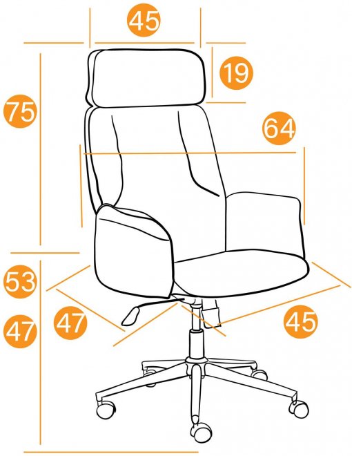 Компьютерное кресло Charm черный 35