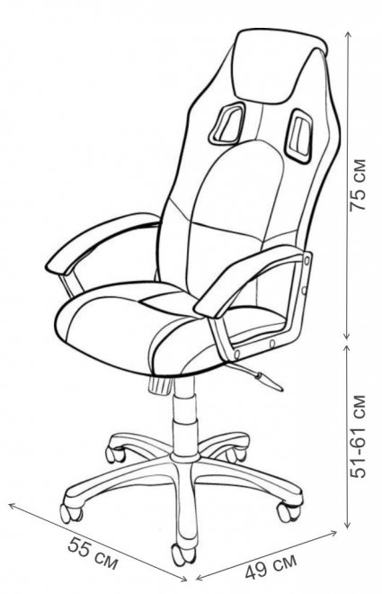 Компьютерное кресло Driver серый / черный