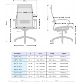 Компьютерное кресло Metta 17831 комплект 9