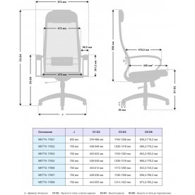 Компьютерное кресло Metta 17834 комплект 16