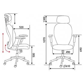 Компьютерное кресло Лондон офис JZR1008H