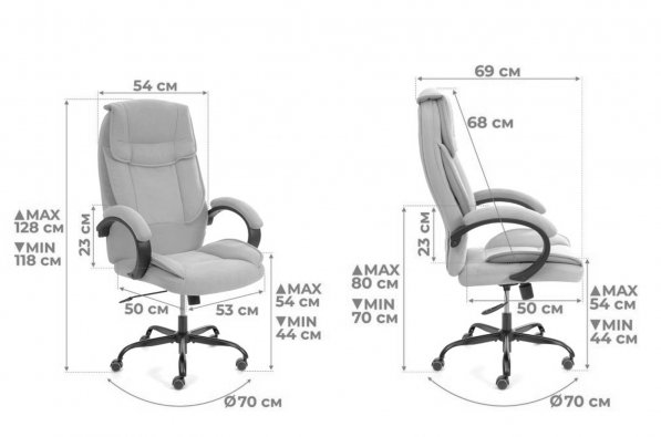 Компьютерное кресло Oreon Metalbl/Ореон Металбл черный