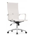 Компьютерное кресло Reus pu white / chrome  - Уцененный экземпляр