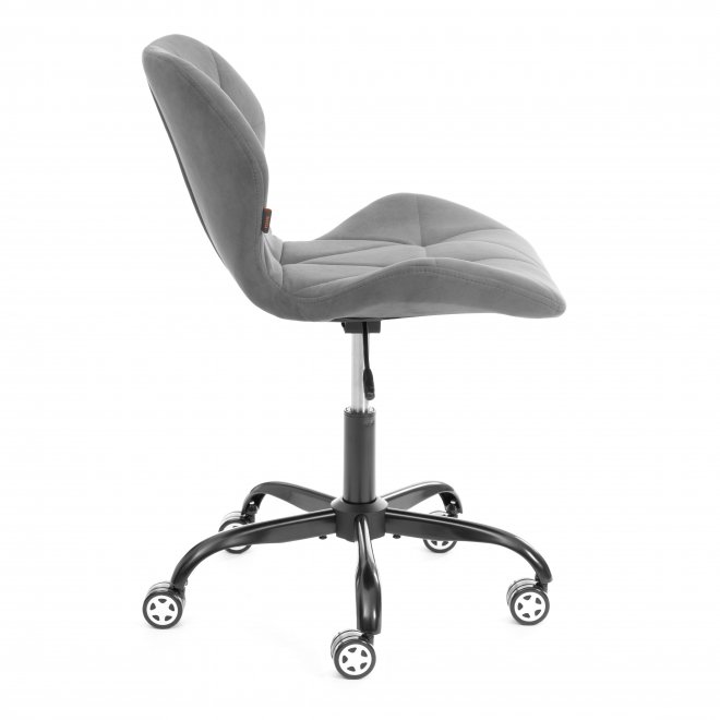 Компьютерное кресло Selfi Metalbl/Селфи Металбл серый велюр