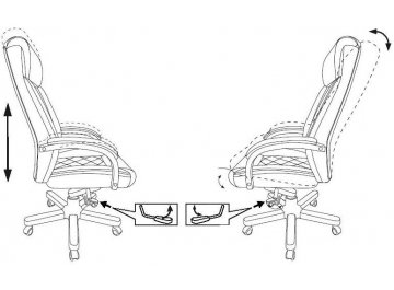 Компьютерное кресло T-9924walnut