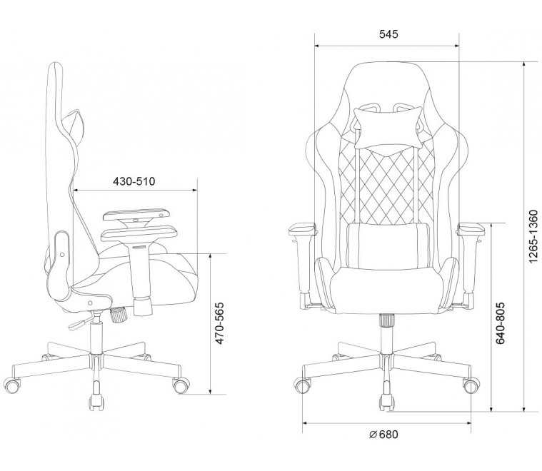Компьютерное кресло Бюрократ Viking 7 Knight b Fabric черное