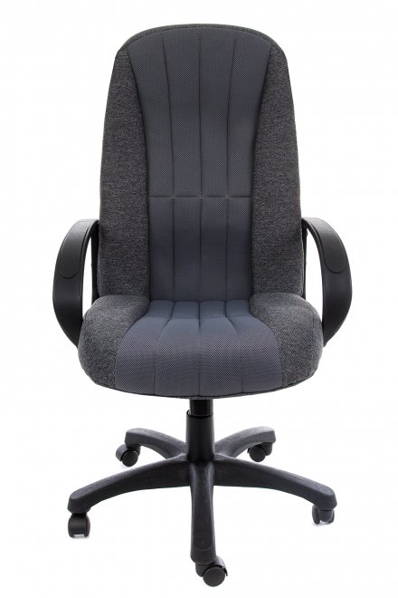 Кресло СН833 ткань/сетка, серая/серая