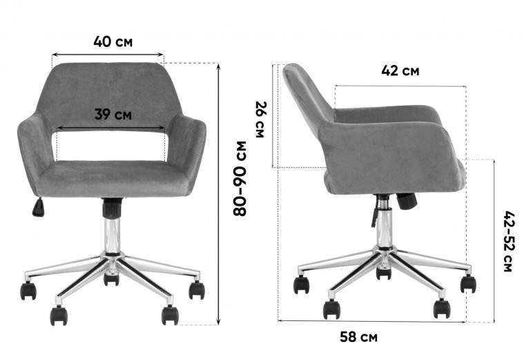 Компьютерное кресло Амато рогожка синий