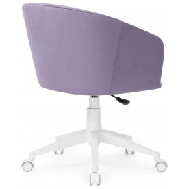 Компьютерное кресло Тибо / Кресло AV 307/237 белый каркас сливовый микровелюр (confetti plum)