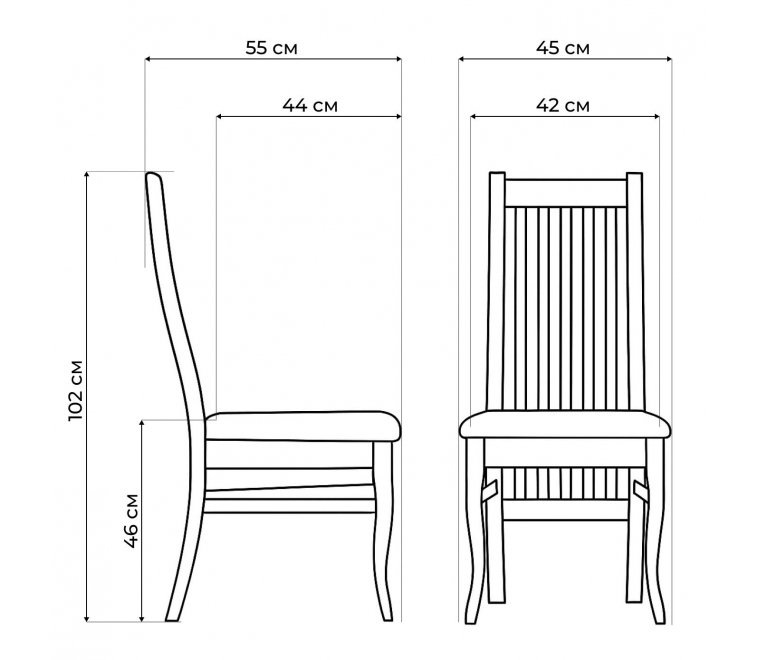 Деревянный стул Арлет белый / жесткий