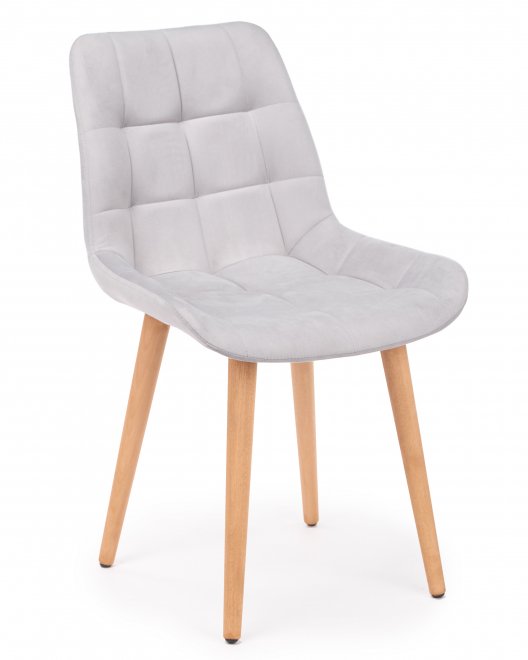 Деревянный стул Челси 360 светло-серый (zd 960) / светлое дерево