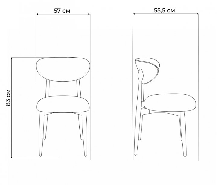 Деревянный стул Tods бежевый