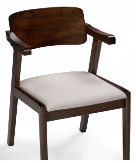 Стул-кресло Velma dirty oak / light beige