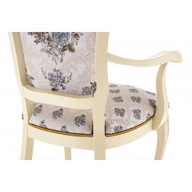 Кресло Руджеро патина золото / молочный