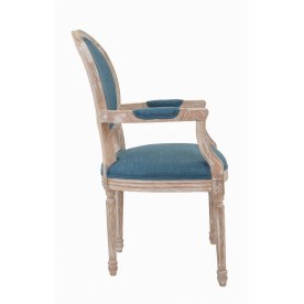 Мягкий стул с подлокотниками Diella Blue