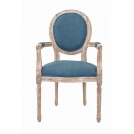 Мягкий стул с подлокотниками Diella Blue