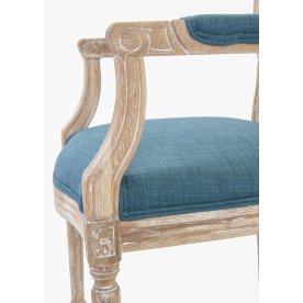 Мягкий стул с подлокотниками Diella Blue