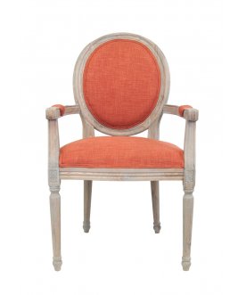 Мягкий стул с подлокотниками Diella Orange