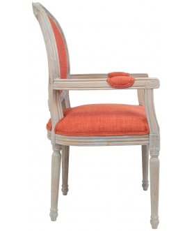 Мягкий стул с подлокотниками Diella Orange