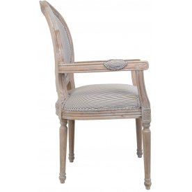 Мягкий стул с подлокотниками Diella Pinstripe