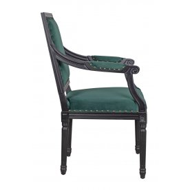 Мягкий стул с подлокотниками Runako Green