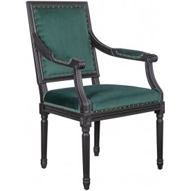 Мягкий стул с подлокотниками Runako Green