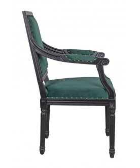 Мягкий стул с подлокотниками Runako Green