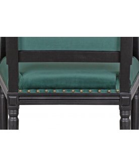 Мягкий стул с подлокотниками Runako Green