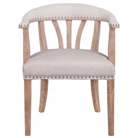 Мягкий стул с подлокотниками Tanner Beige