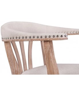 Мягкий стул с подлокотниками Tanner Beige