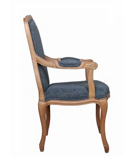 Мягкий стул с подлокотниками Wallis Blue