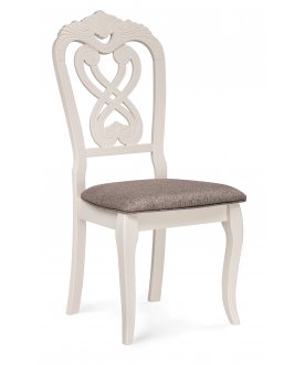 Деревянный стул Андромеда ivory white / коричневый