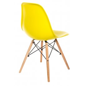 Стул Eames PC-015 желтый ножки дерево