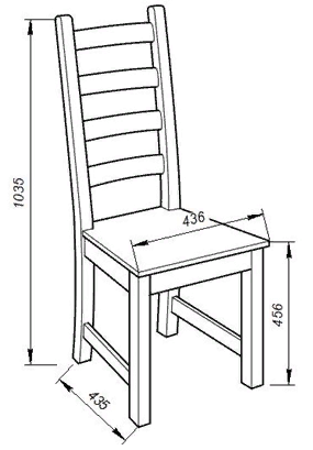 Деревянный стул Кантри белый