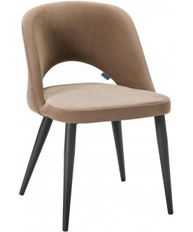 Стул на металлокаркасе Lars Diag beige / черный