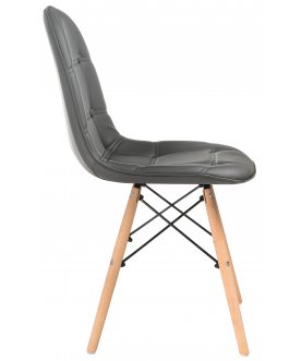 Деревянный стул Kvadro серый
