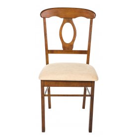 Стул НАПОЛЕОН с мягким сиденьем темный дуб / бежевый