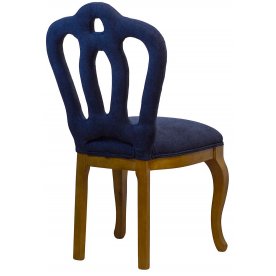 Стул PJC397 велюровый каштан / темно-синий