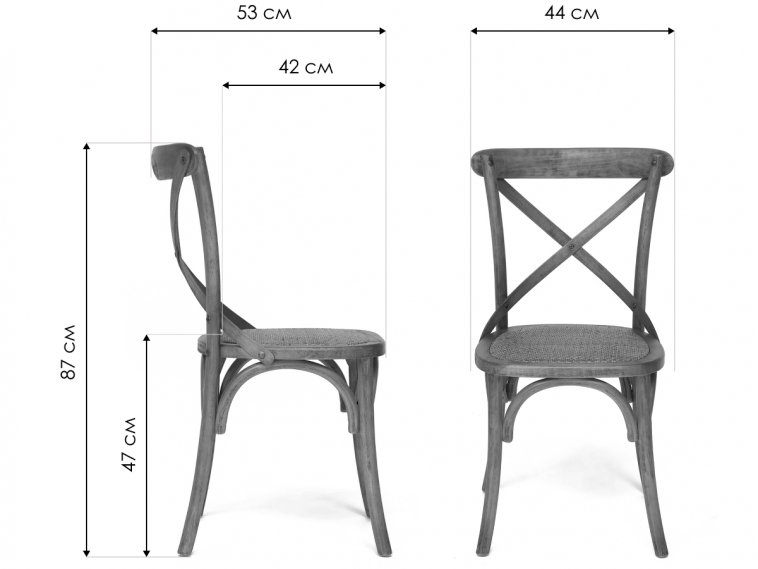 Стул Secret de Maison Cross/Кросс мод. CB2001 груша