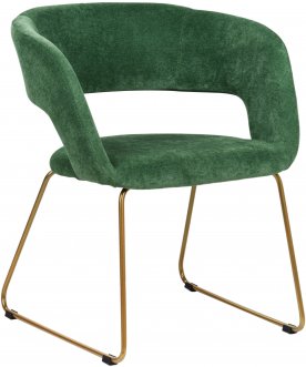 Стул-кресло Hugs зеленый / золото