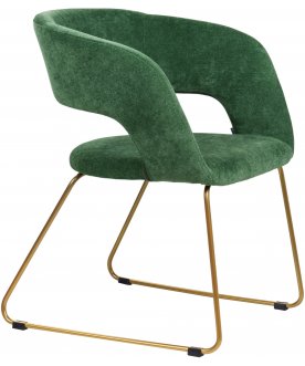Стул-кресло Hugs зеленый / золото