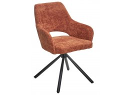 Кресло Nuri 180 поворотное 3018-09 терракотовый шенилл / черный