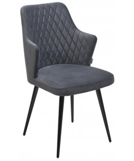 Стул-кресло Herman велюр бежевый #5 / белый темно-серый / черный