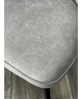 Стул-кресло Skat велюр серый B22 / черный