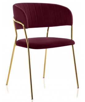 Стул-кресло Kamelia 1 dark blue / gold